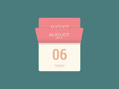 Calendar Mini august calendar design flat mini photoshop widget