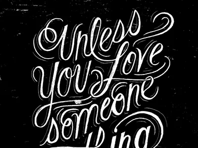 Love lettering script texture