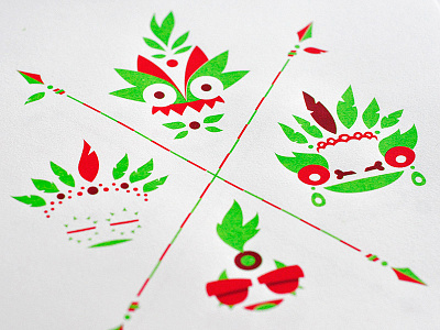 african masks pt2 screenprint