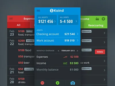Finance tracking app [wip] app design finance flat ios iphone iteration visual