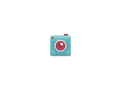 Camera Icon agency blue camera design flat icon icons illustration image lens mark purple shading stuoka utopia