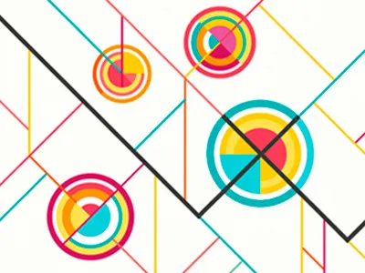 forest II colour forest green illustration nature pink purple summer yellow