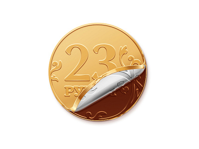 Chocolate Coin chocolate coin illustration