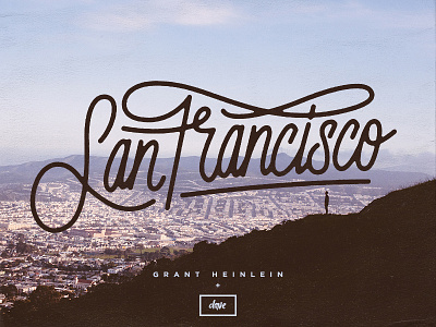 San Francisco hand drawn handdrawn lettering type typography