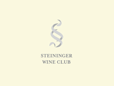 Steininger Wine Club corkscrew icon logo typography wine