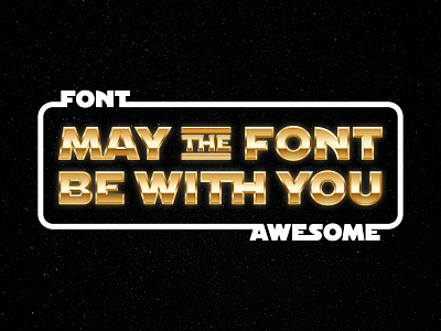 Fa-Fa-Away font awesome star wars type wallpaper womprat