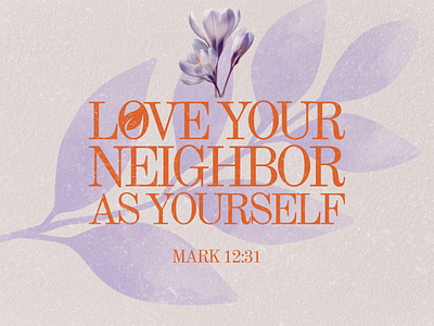 PCM Design Challenge | Mark 12:31 art artwork church design design challenge graphic design pcmchallenge prochurchmedia social media typography