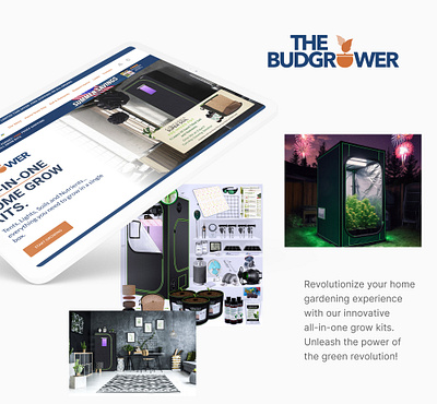 The BudGrower Website Design ecommerce graphic design photoshop ui ux