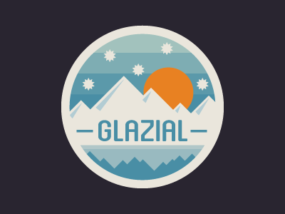 Glazial logo badge logo miguelcm