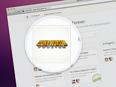 Board Product Cover (Retina) address bar avatar board browser cover duke nukem forever kievit magnifying product project stages stamp