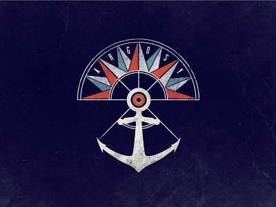 The Eye of the Argosy anchor illustration mark navigation sail texture tshirt