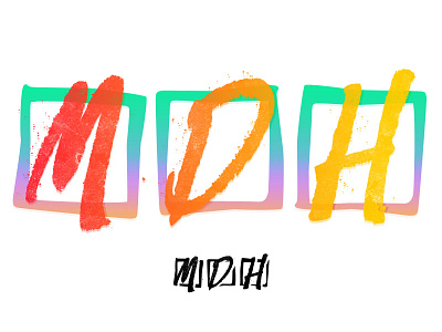 MDH color/style exploration 80s blue brand crazy exploration green lickety lickety split logo orange pink purple red yellow