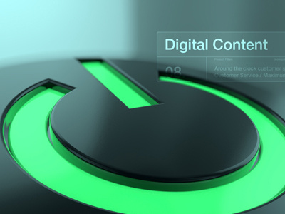 Power button 3d illustration bokeh digital gi iconography illustration