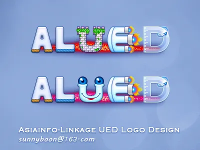 UED Logo design icon logo sunnyboon ued