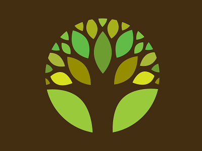 Hw Yard Care1 branding identity logo tree