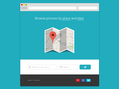 Responsive homepage wip flat geo homepage index landing map minimal one page simple ui