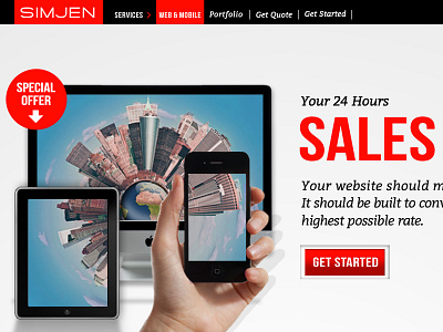 Simjen design web