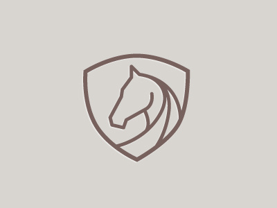 Cavalor @chilli branding embleem horse logo shield