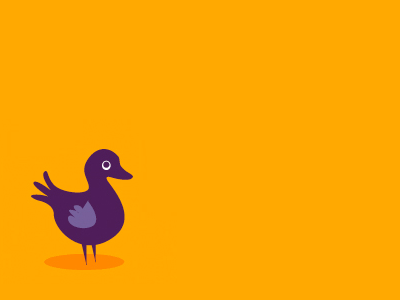 Some Bird illustration orange