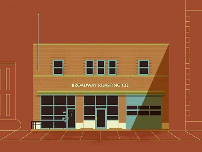 Broadway Roasting Co brew broadway coffee illustration kansas city kc roast westport