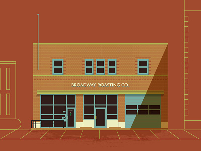 Broadway Roasting Co brew broadway coffee illustration kansas city kc roast westport