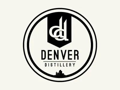Denver Distillery Large beer brewery brewery logo distillery illustration logo development