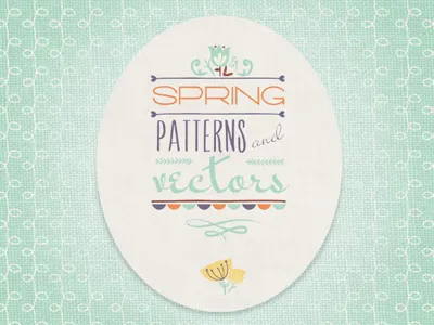 Spring floers pattern resources retro rose spring vector vintage