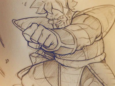 Recoom Sketch anime comic dbz dragonball z illustration manga recoom rough sketch