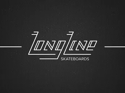 LongLine Skateboards identity branding identity logo typography vintage