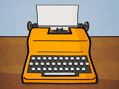 Typewriter illustration typewriter vector