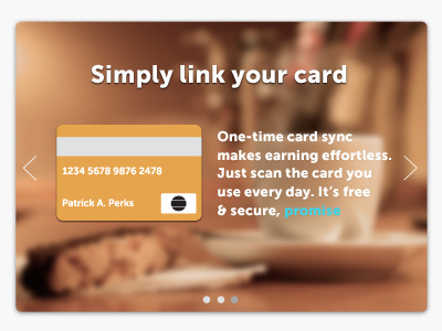 Learning Card arrows button coffee credit learning museo onboarding pagination ui