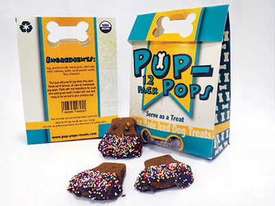 Pup Pops graphic design package design