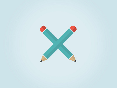 Pencil Icon clean flat icon illustration pencil simple