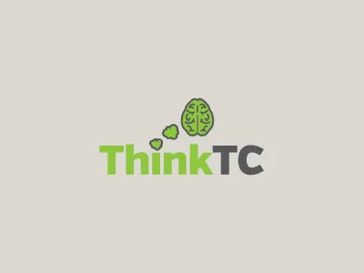 Think brain branding identity logo think