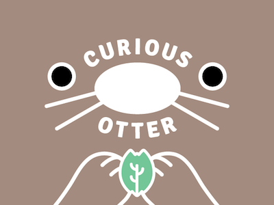 Curious Otter Chocolates branding graphic design identity illustration kawaii typography
