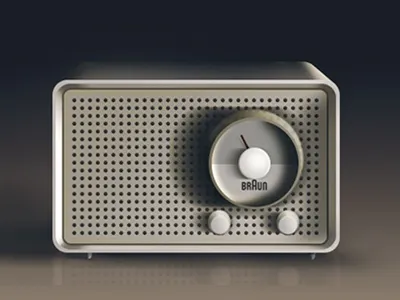 Vectorish Braun radio (<3 Dieter Rams) braun radio retro vector