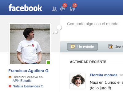Facebook Redesign - PSD facebook free psd redesign ux webdesign