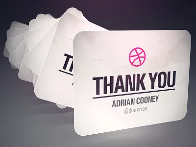 Thank You Dribbble 3dsmax dribbble invite thanks