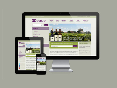 responsive wine retailer droid ecommerce responsive wine