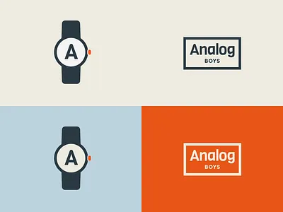 It's about time analog branding flat logo puns simple vector