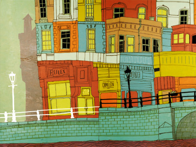 zany corner amsterdam architecture buildings city illustration sketchbook