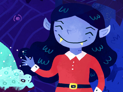 Briar cat character design childrens book illustration illustrator kids magic monster monster kids night photoshop picture book spooky spell story summon vampire witch