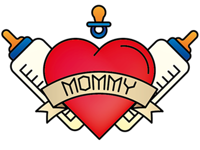 Mother's Day suprise heart mom mommy mother mothers day tattoo