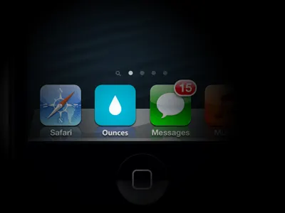 Simple Flat Icon Design app icon blue flat icon ios water