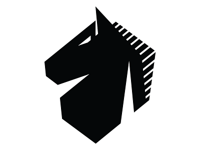 Knight angles chess horse knight logo strategy