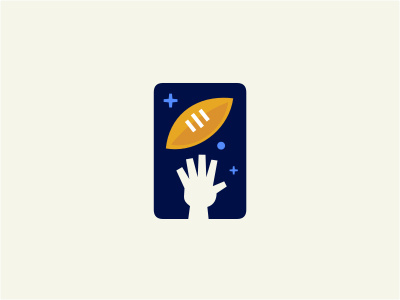 American Football ball blue children fly football foundation gold hand human kids logo people reach sky space sports star strive