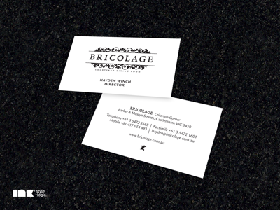 Bricolage Business Cards bricolage business cards restaurant