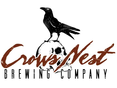 Crows Nest Logo crow logo skull typography