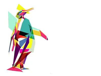 Penguin animals penguin polygons polymals zoo