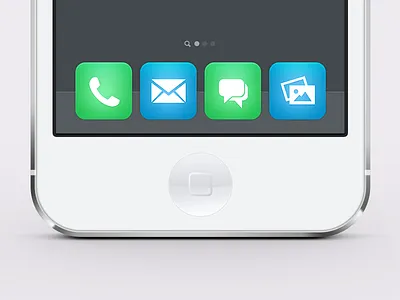 Ios7 Flat Icons Mockup Preview apple flat icons ios iphone mail messages photos